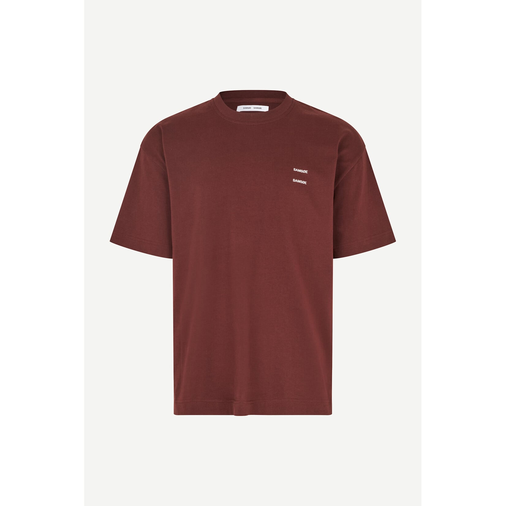Samsoe & Samsoe Samsoe Samsoe Joel t-shirt bitter chocolate
