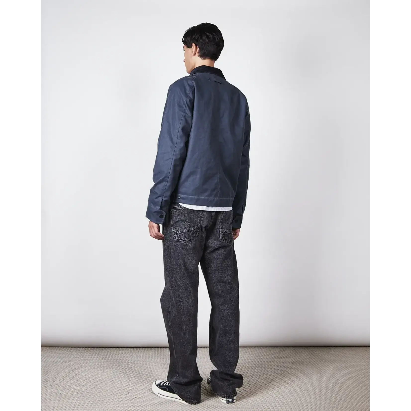 Brixtol Textiles Brixtol Textiles Carter Wax  blue grey