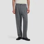 Olaf Hussein Olaf regular pleated pant sharkskin
