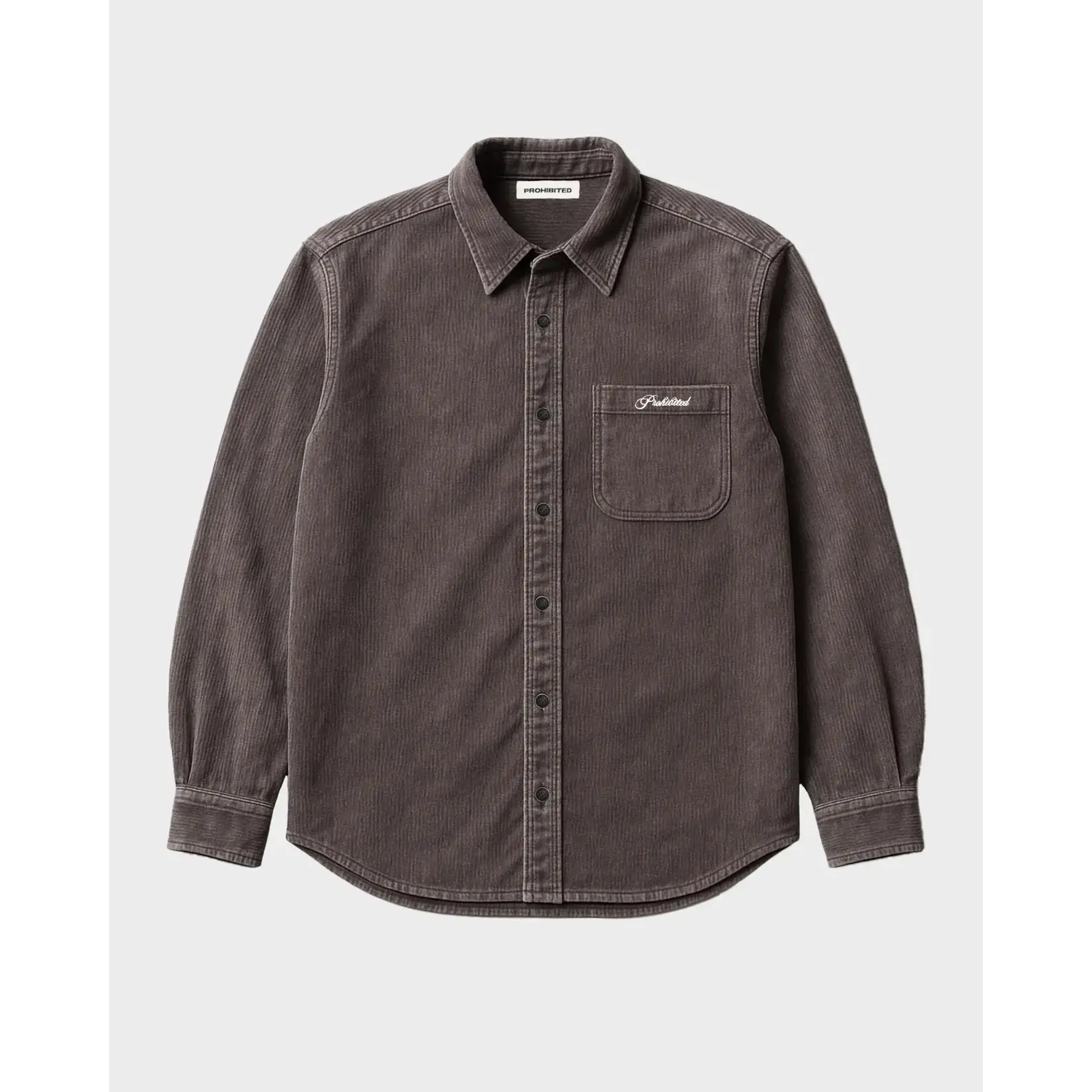 Prohibited Prohibited Old Campus Overshirt Washed Red