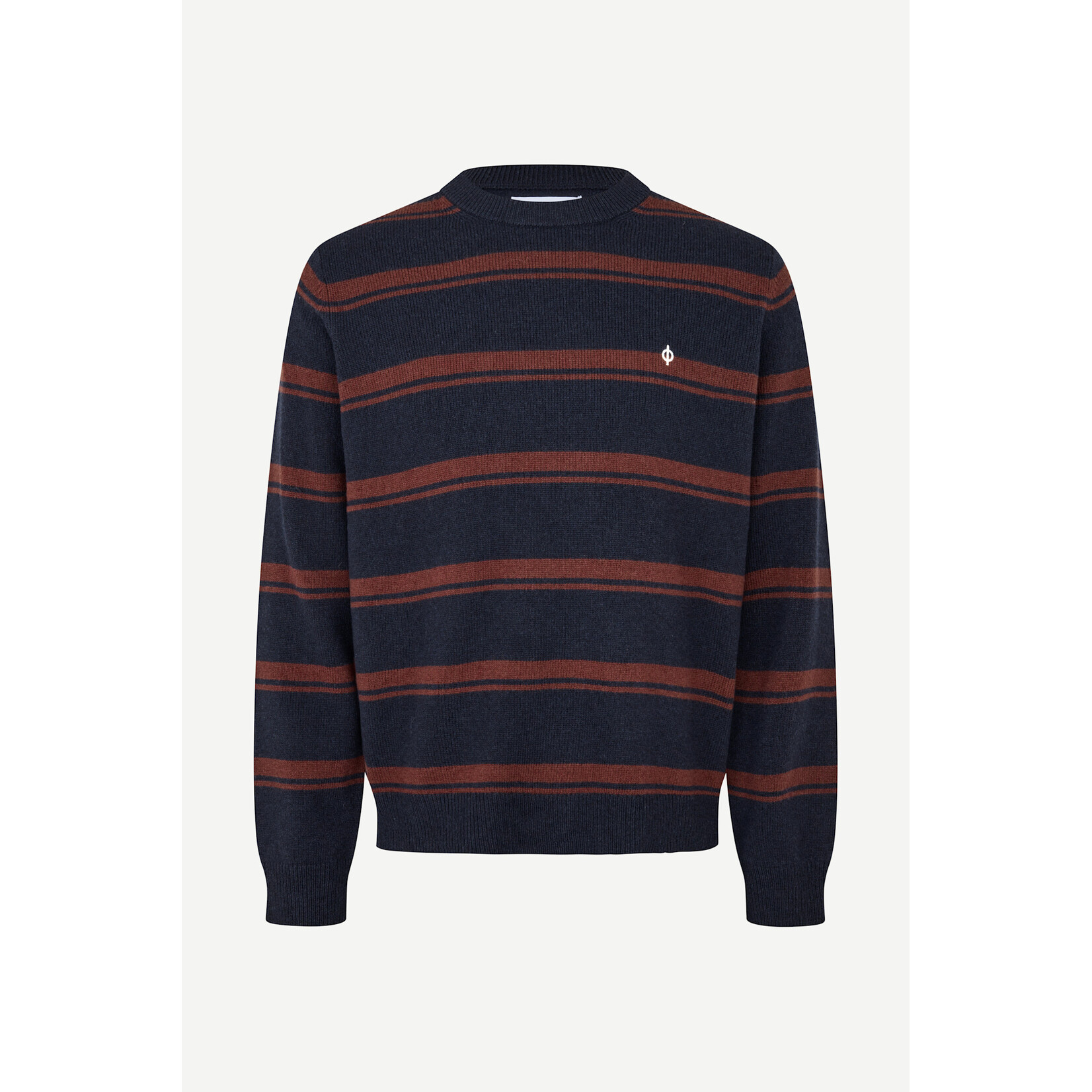 Samsoe & Samsoe Samsoe Samsoe Sapatrik stripe sweater bitter chocolate str