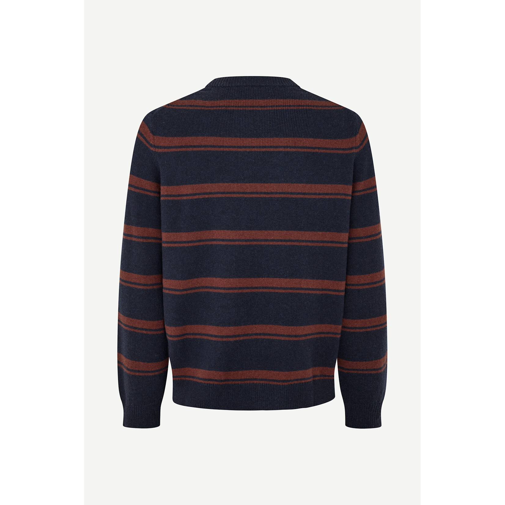 Samsoe & Samsoe Samsoe Samsoe Sapatrik stripe sweater bitter chocolate str