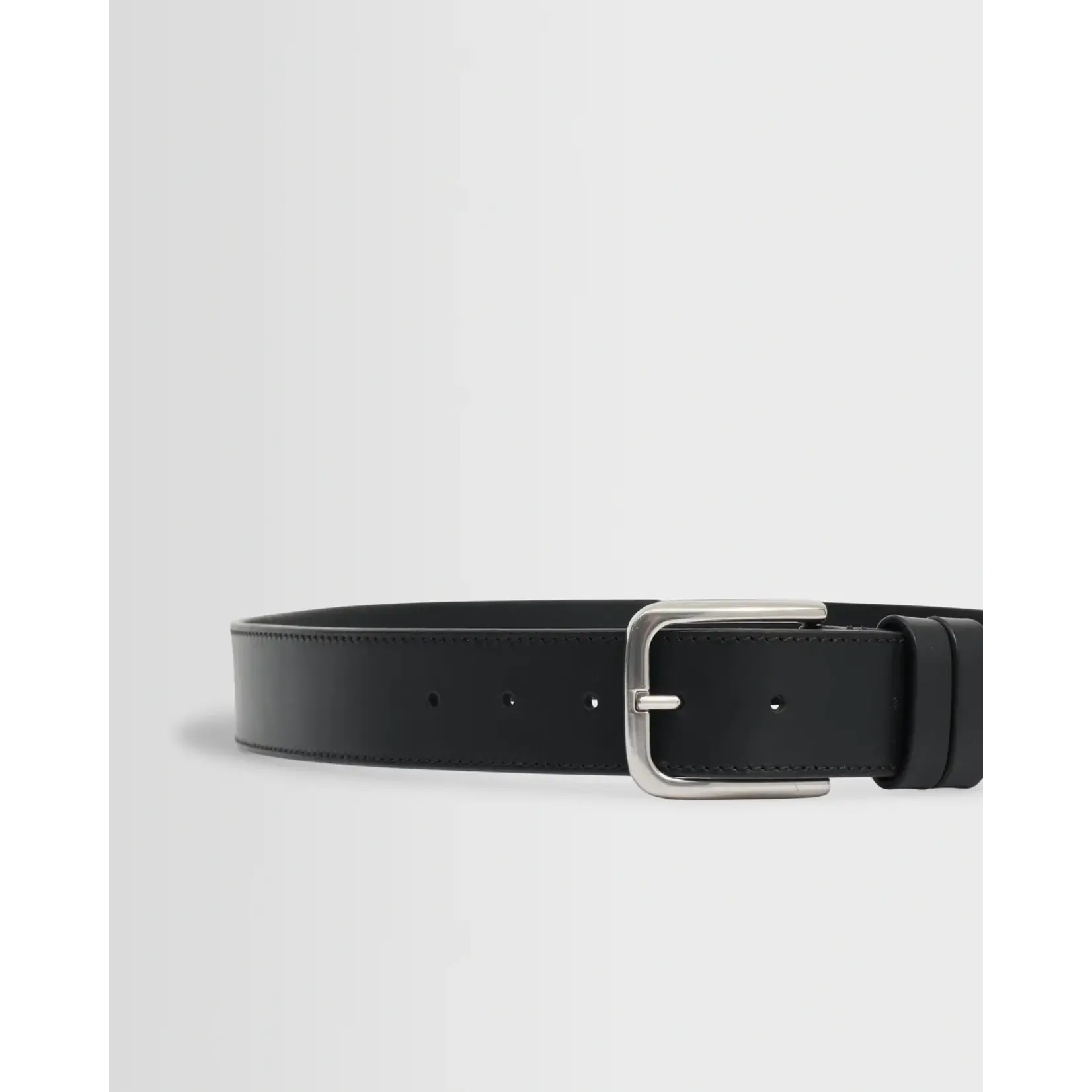 Wax London Wax London Paton leather belt black