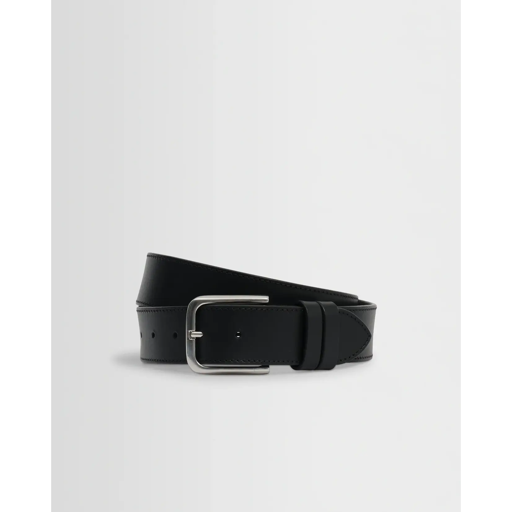 Wax London Wax London Paton leather belt black