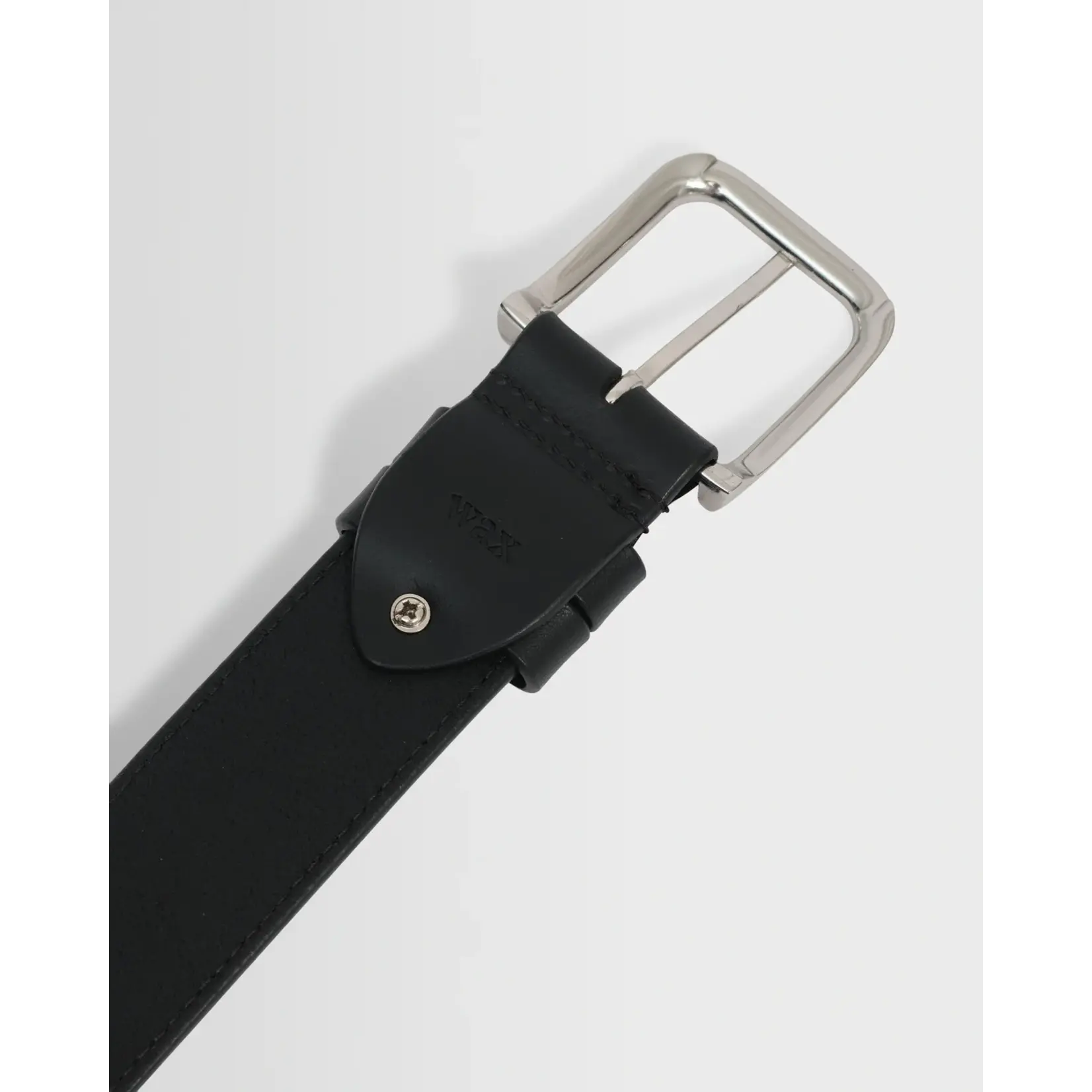 Wax London Wax London Paton leather belt black