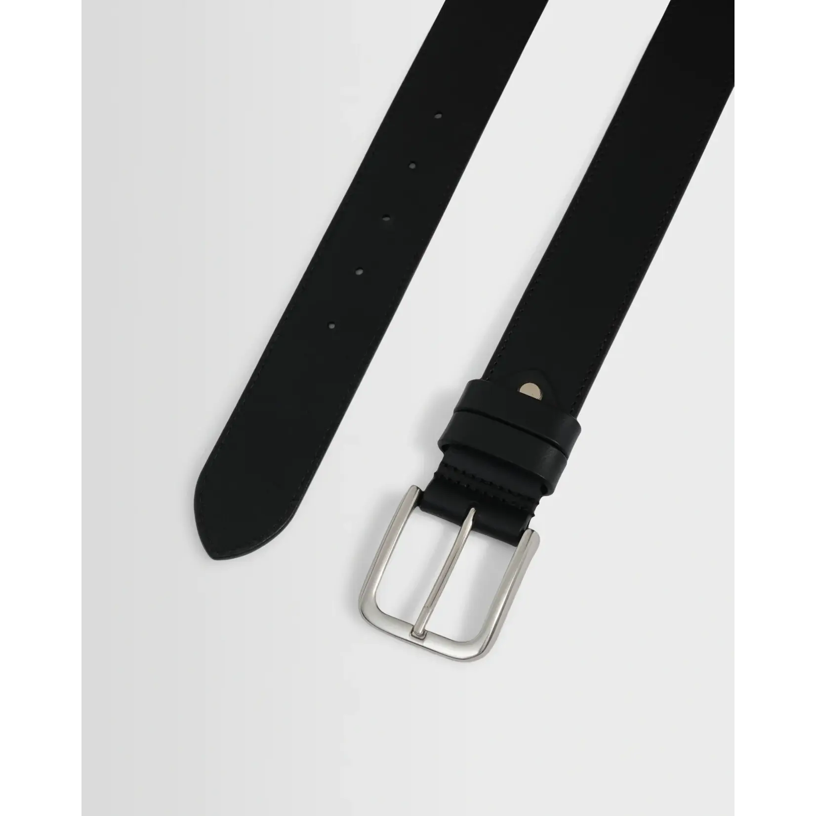 Wax London Wax London Paton leather belt black