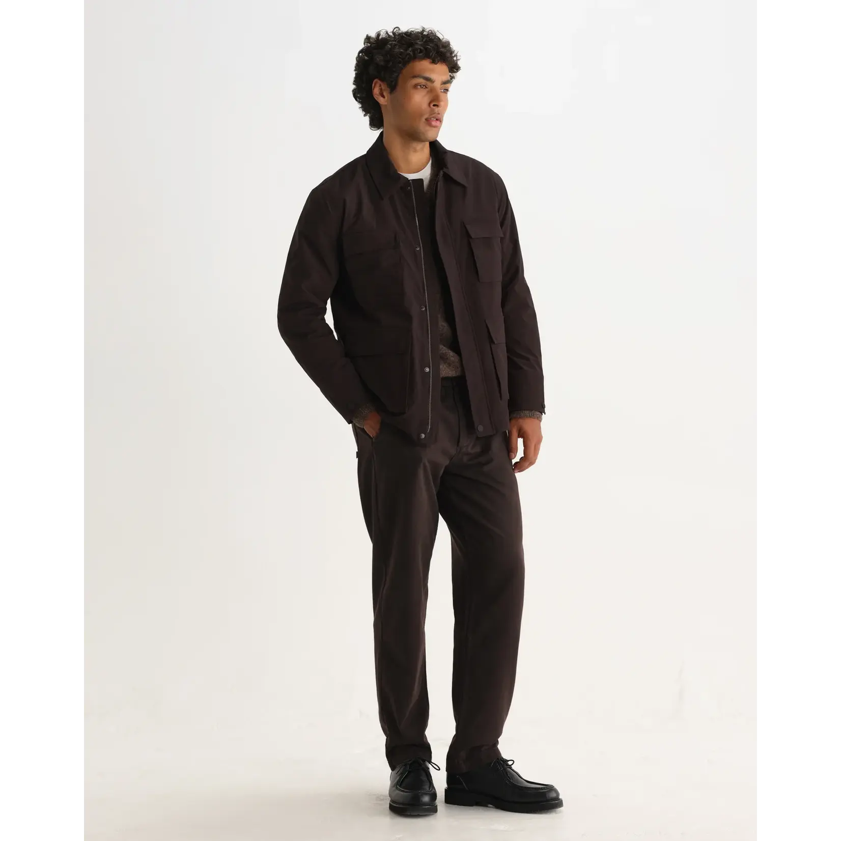 Wax London Wax London Fairfax Field Jacket dark brown