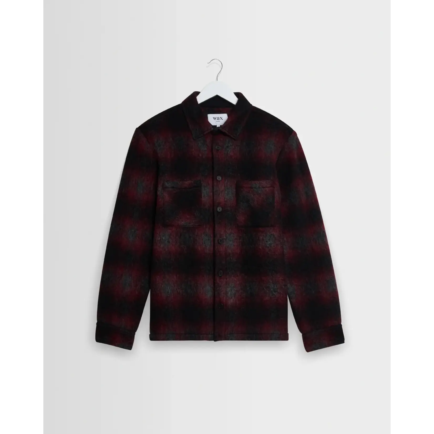 Wax London Wax London Whiting overshirt red/black