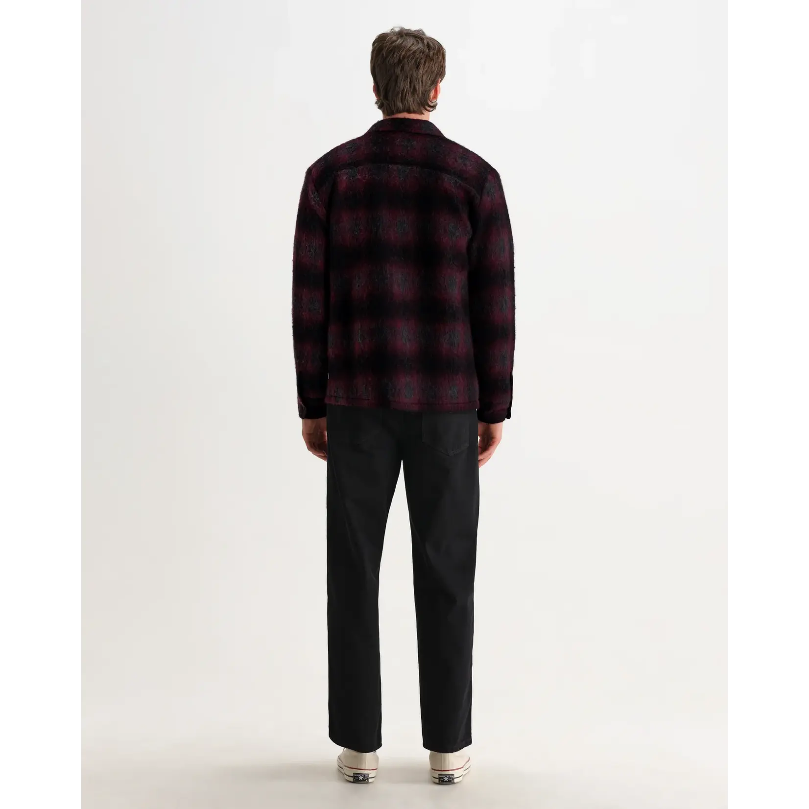 Wax London Wax London Whiting overshirt red/black