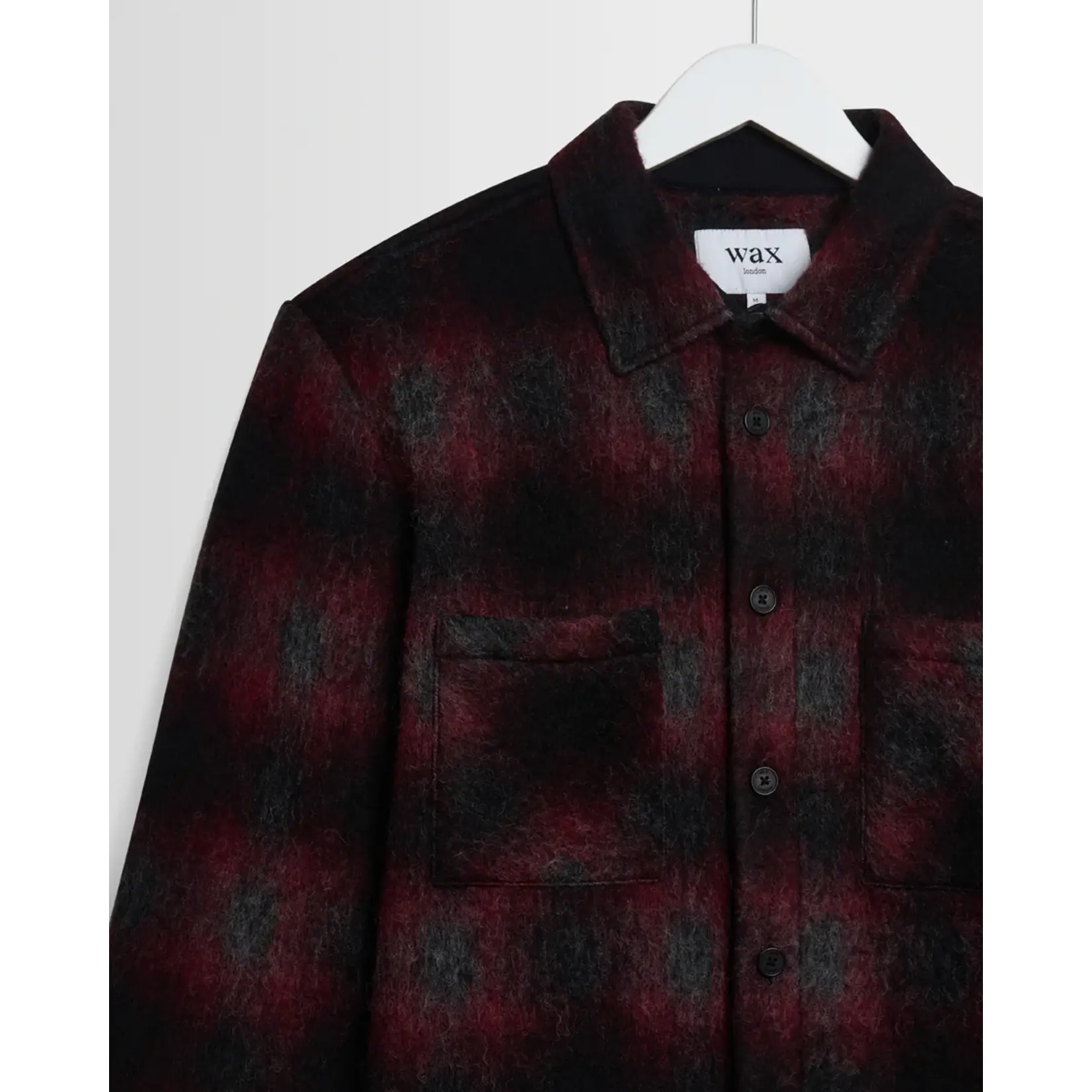Wax London Wax London Whiting overshirt red/black