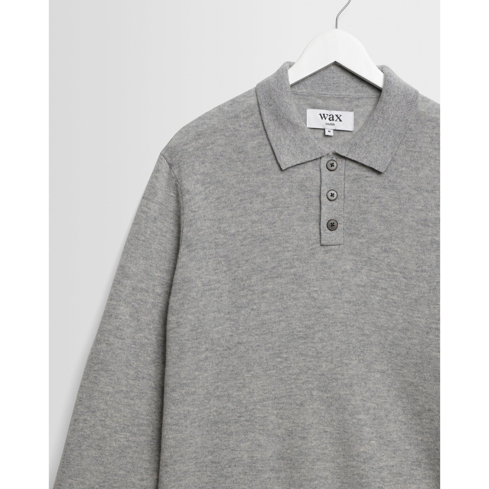 Wax London Wax London Lawrie LS polo grey