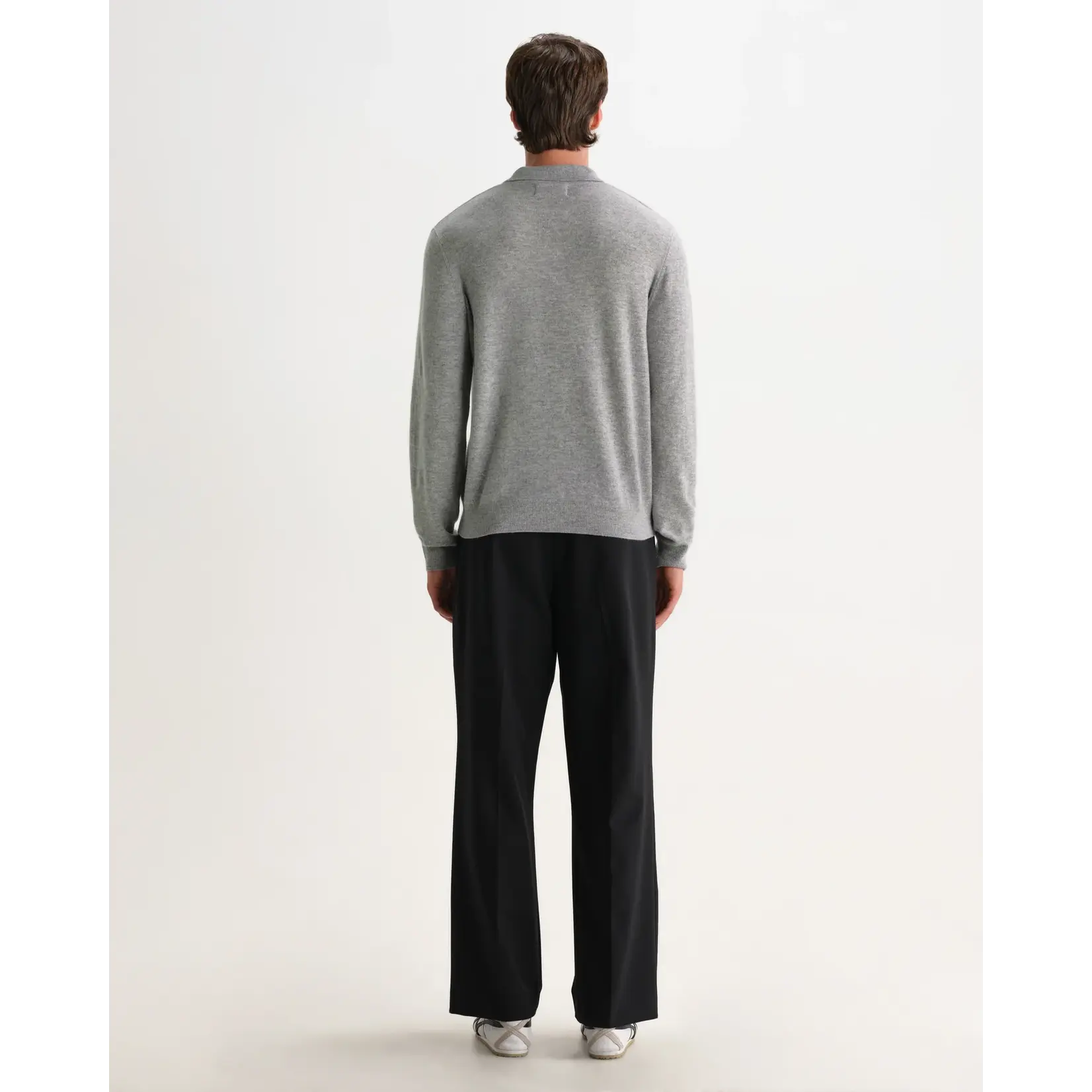 Wax London Wax London Lawrie LS polo grey