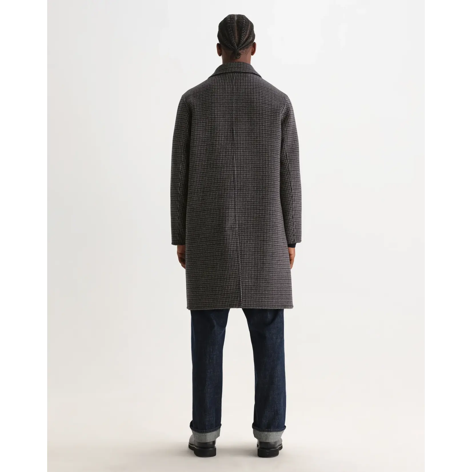 Wax London Wax London Stan coat navy/brown