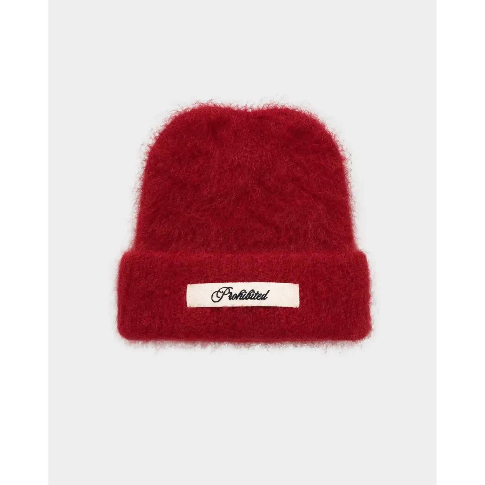 Prohibited Prohibited season knit beanie red