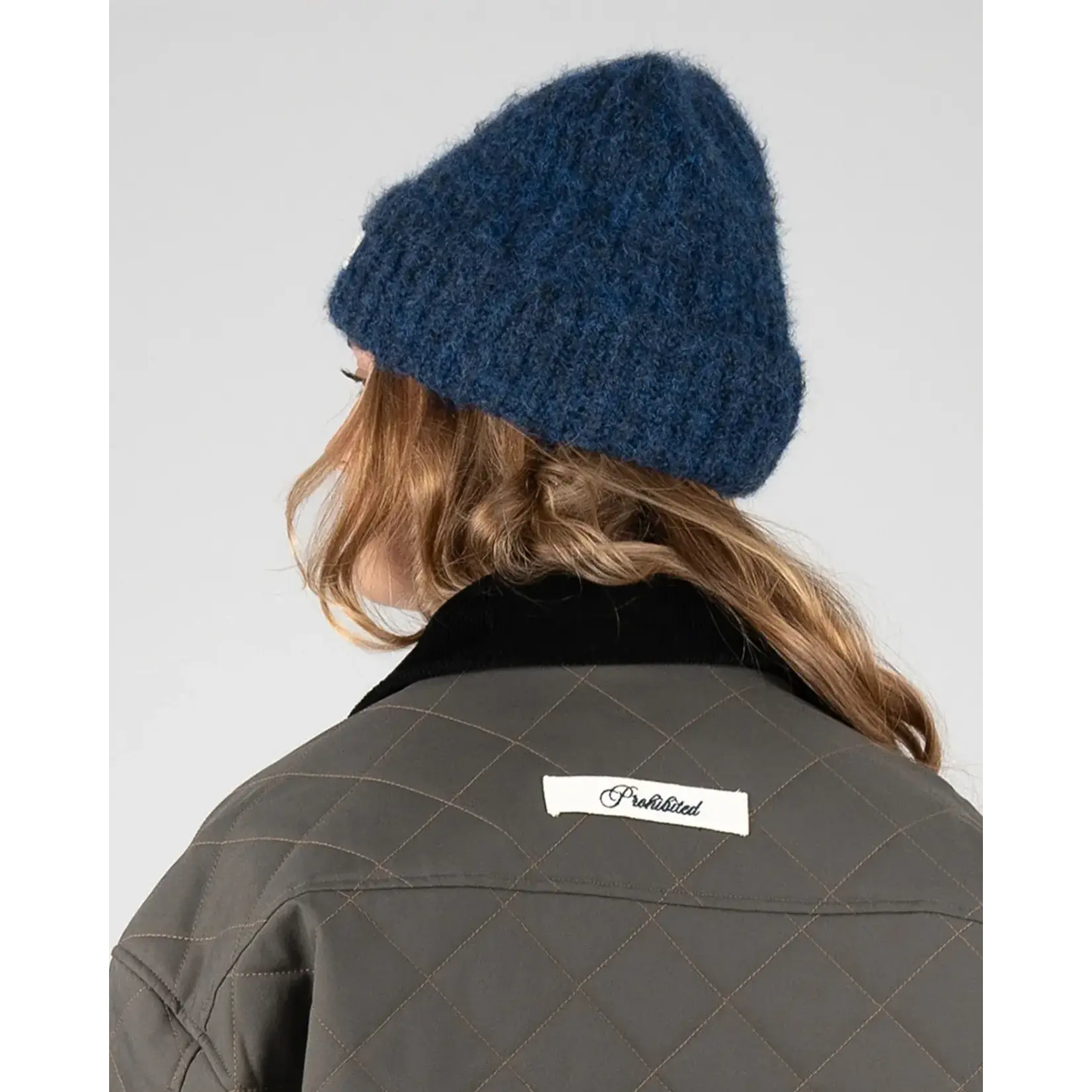 Prohibited Prohibited season knit beanie blue