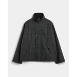 Brixtol Textiles Brixtol Textiles Wren unisex jacket black check