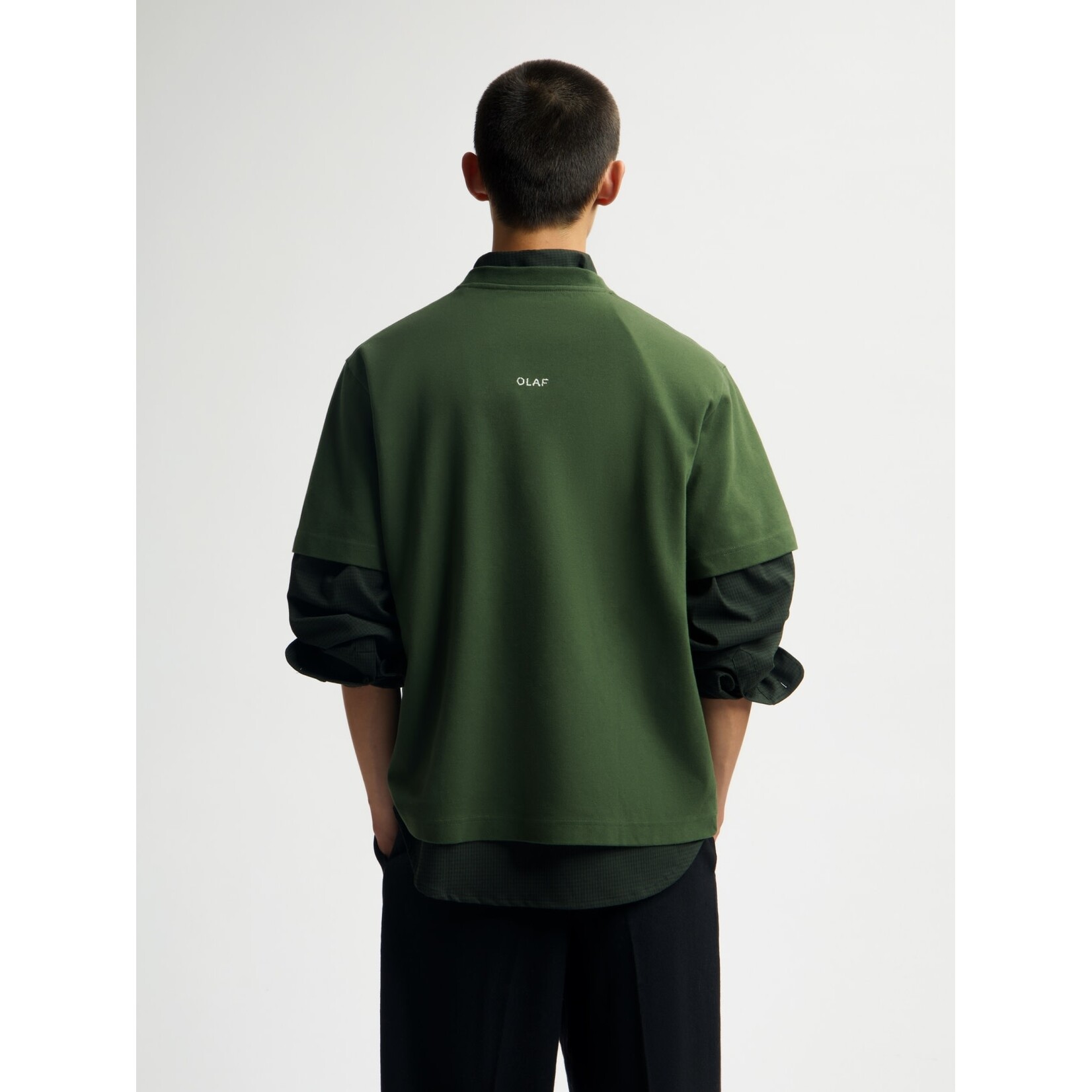 Olaf Hussein Olaf Essential Tee Kombu green