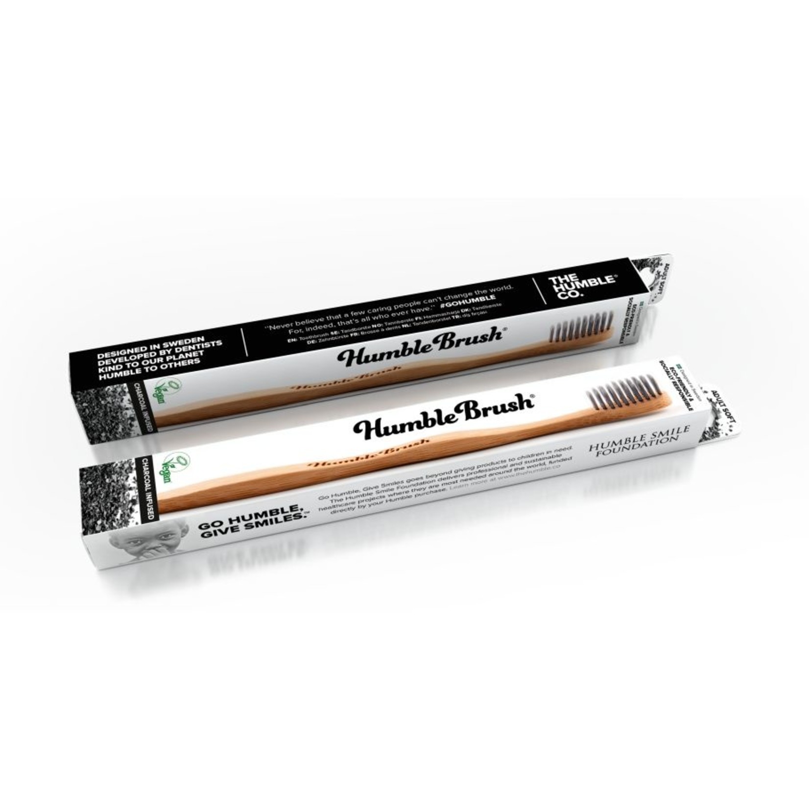 The Humble Co. Humble Brush - bamboe tandenborstel SOFT - Charcoal infused