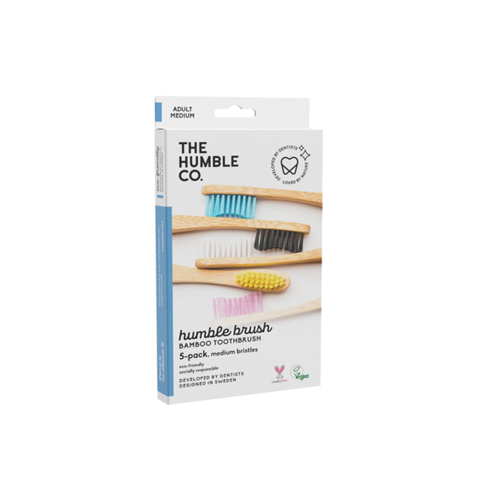 The Humble Co. Humble Brush bamboe tandenborstels - medium - 5 st