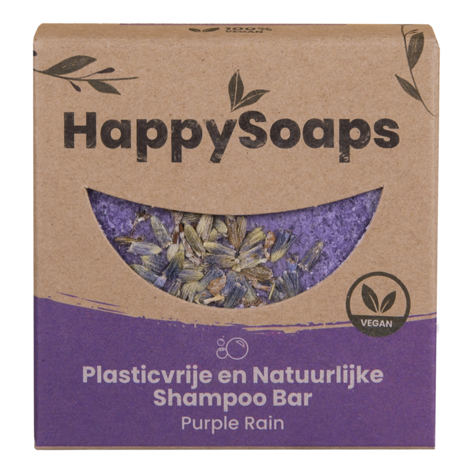 HappySoaps HappySoaps Shampoo Bar - Purple Rain - 70 gram