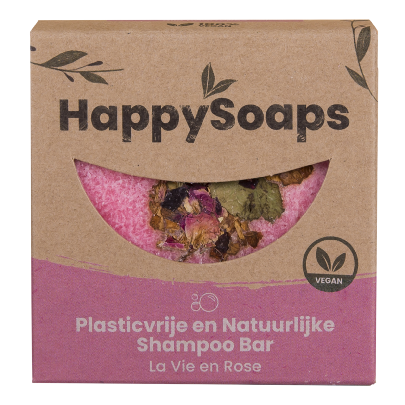 HappySoaps HappySoaps Shampoo Bar - La Vie en Rose - 70 gram