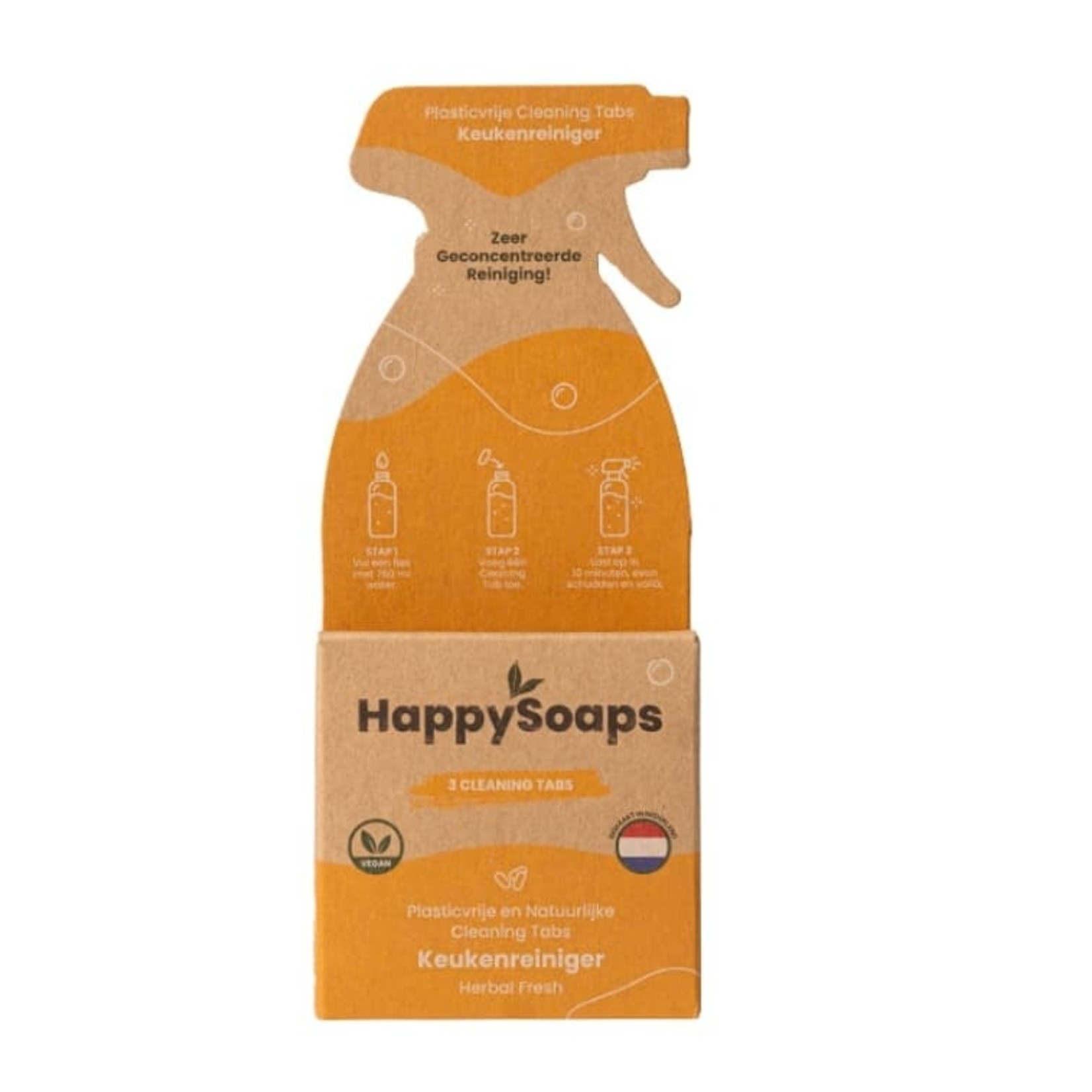 HappySoaps HappySoaps Cleaning Tabs - Keukenreiniger - Herbal Fresh (3 stuks)