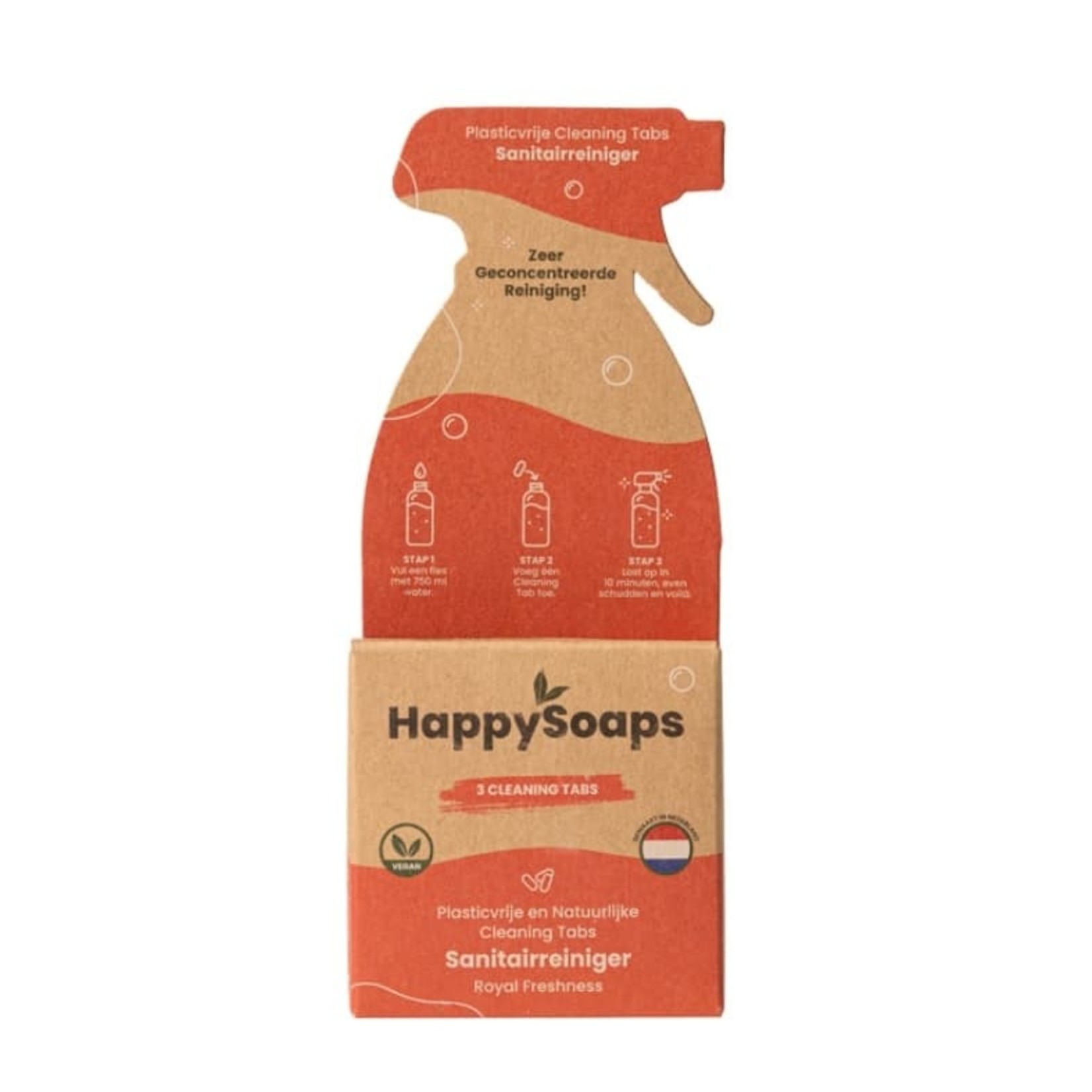 HappySoaps HappySoaps Cleaning Tabs - Sanitairreiniger - Royal Freshness (3 stuks)