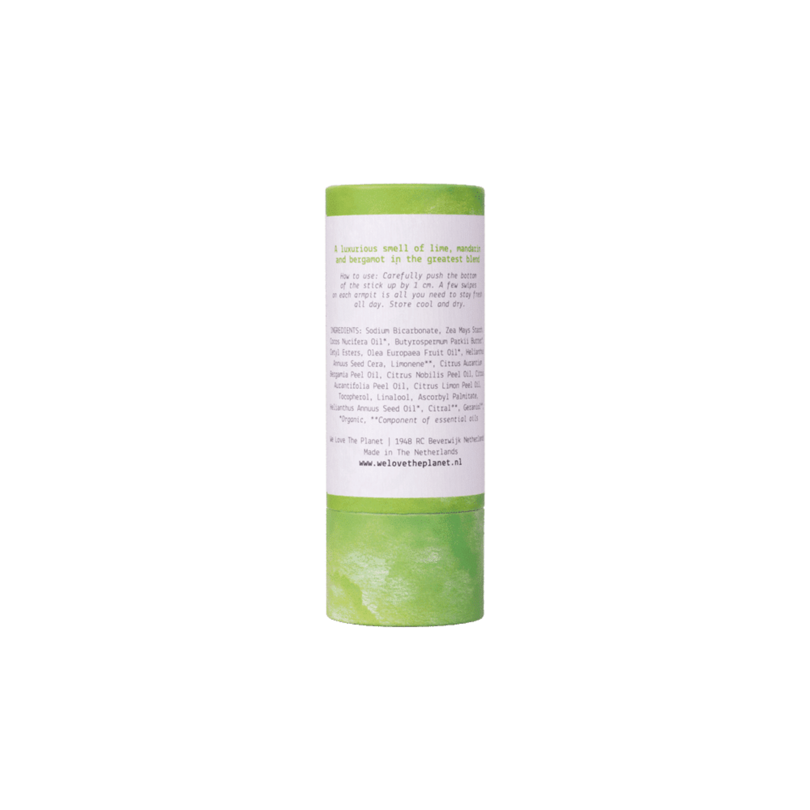 We Love The Planet Natuurlijke deodorant stick – Luscious Lime (vegan) - We Love The Planet