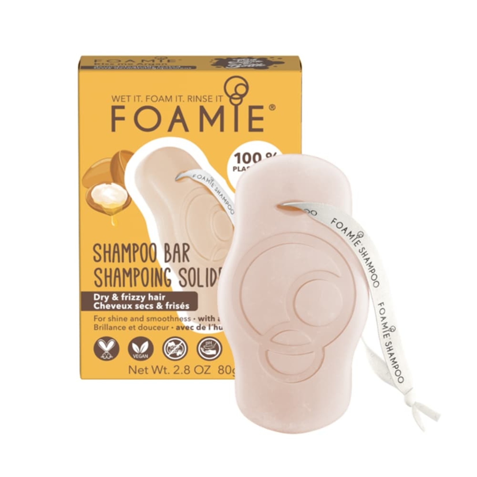 Foamie Foamie - Shampoo Bar - Kiss Me Argan (voor pluizig haar)