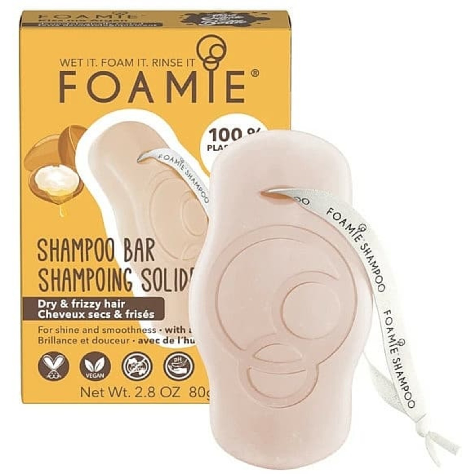 Foamie Foamie - Shampoo Bar - Kiss Me Argan (voor pluizig haar)