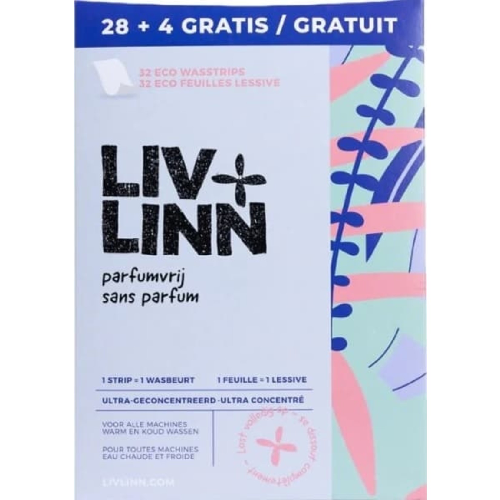 Liv + Linn wasstrips Liv + Linn 32 wasstrips parfumvrij