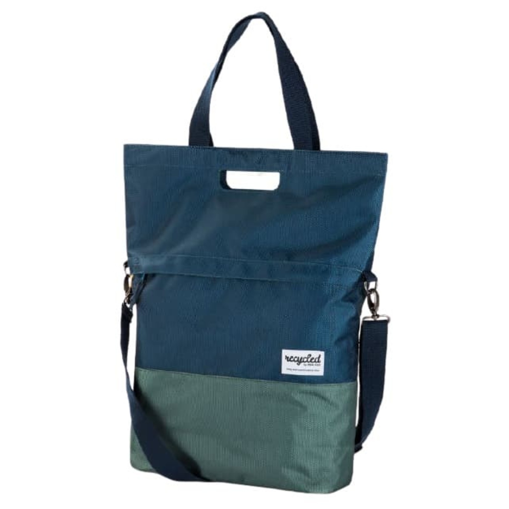 Urban Proof Urban Proof shopper/fietstas van gerecycled PET - blauw/groen