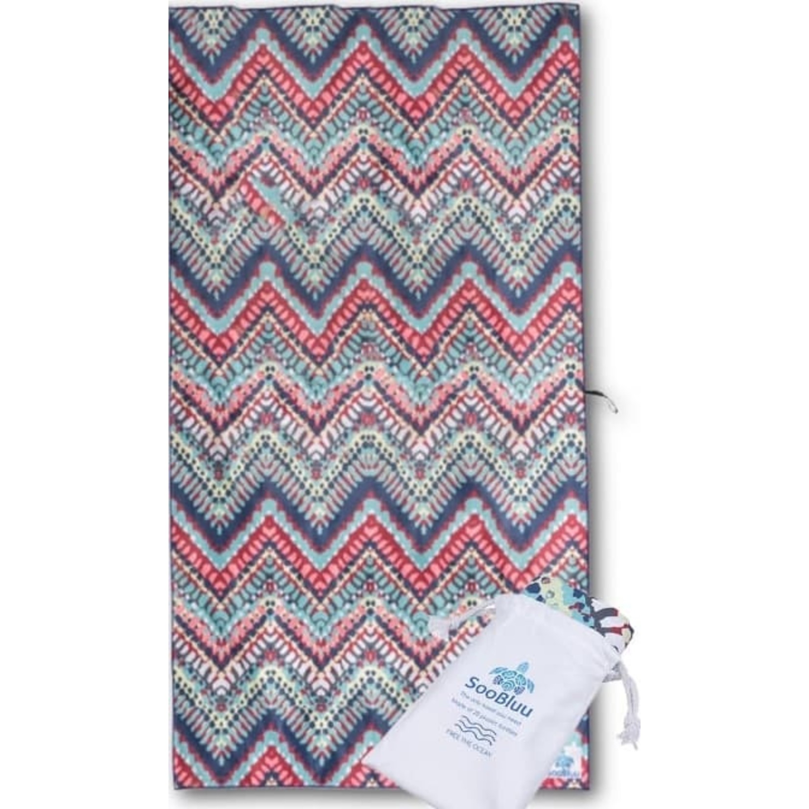 SooBluu Strand- en badlaken - CHEVRON - 100x160cm