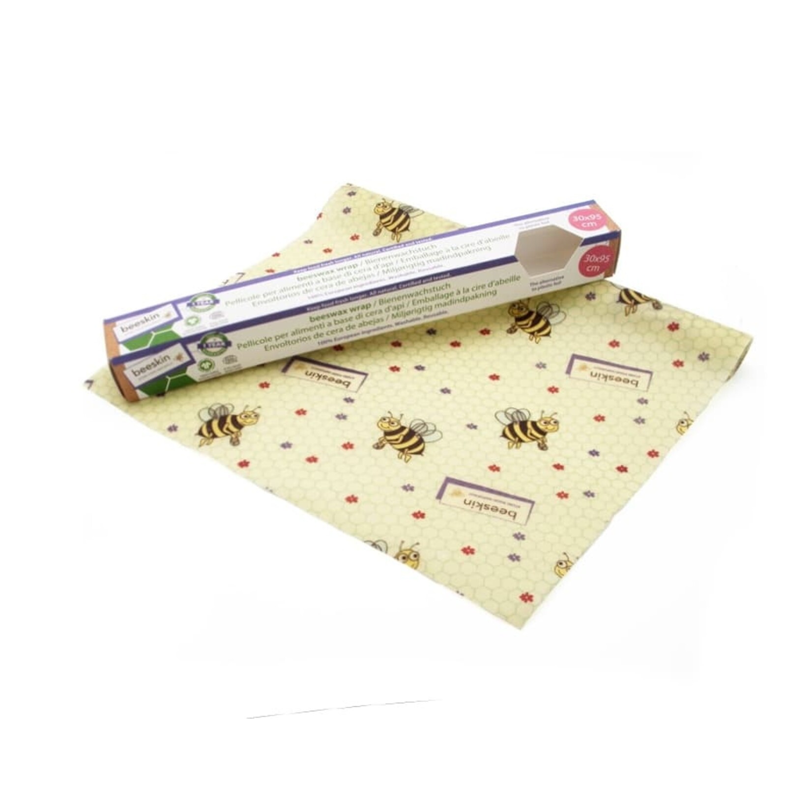 Beeskin Beeskin Bijenwasdoek - op de rol - 30x95 - Kids print