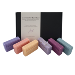 La savonnette Marseillaise Zeep bar cadeauset: Lavendel, Rose, Jasmin, Lavendel scrub, Patchouli, Marine