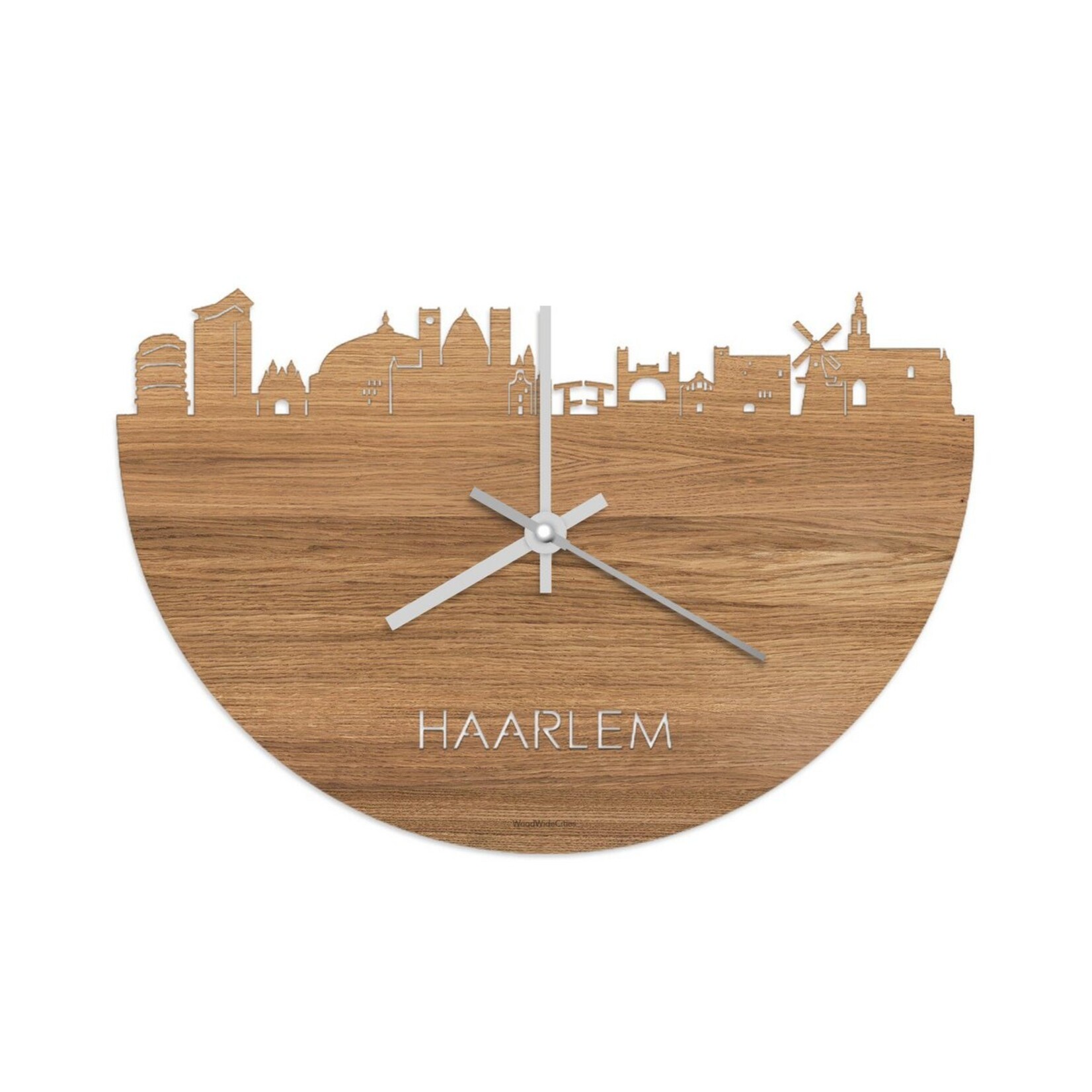 WoodWideCities Skyline Klok Haarlem Eiken