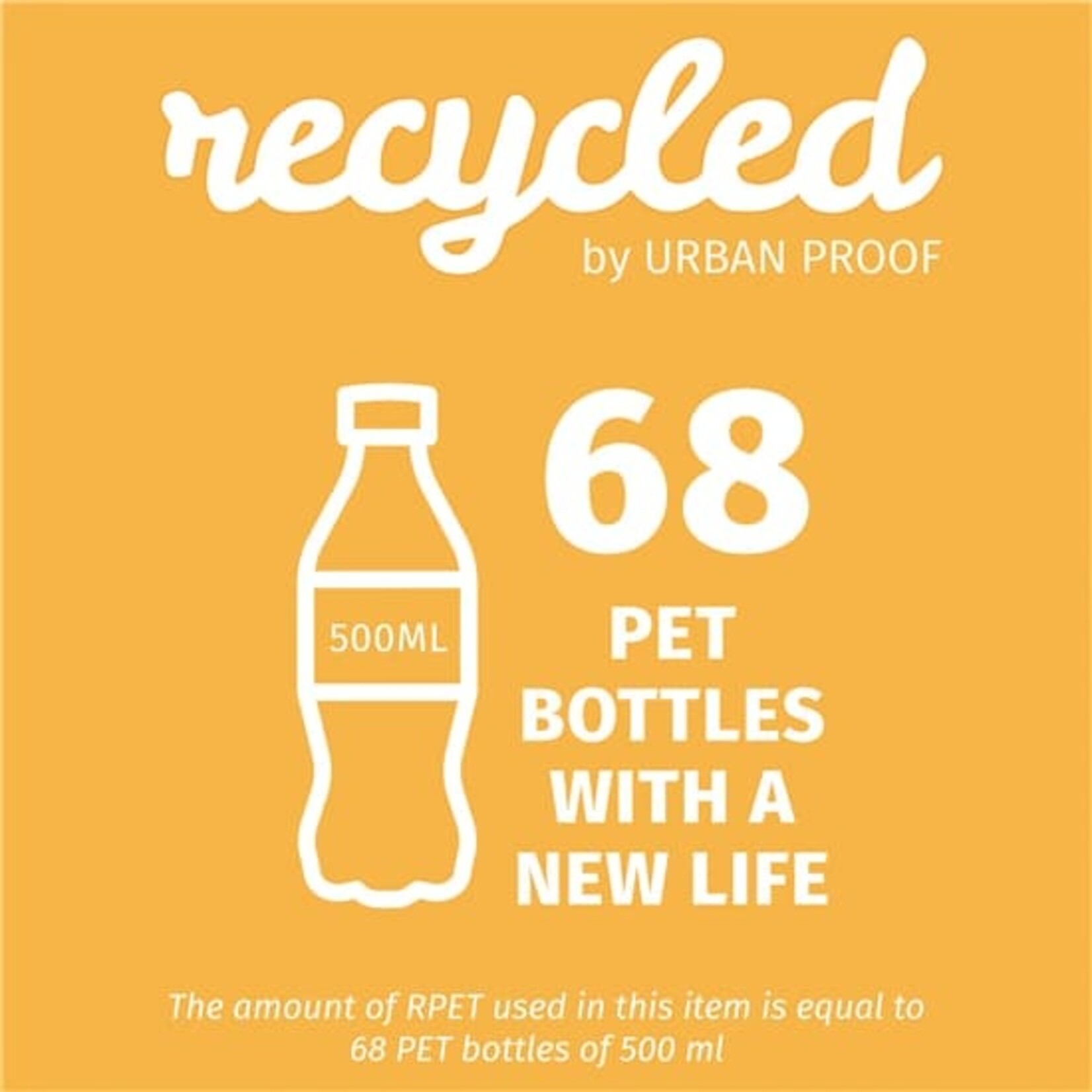 Urban Proof Urban Proof dubbele fietstas van gerecycled PET - Double XL - 55L  zwart/grijs