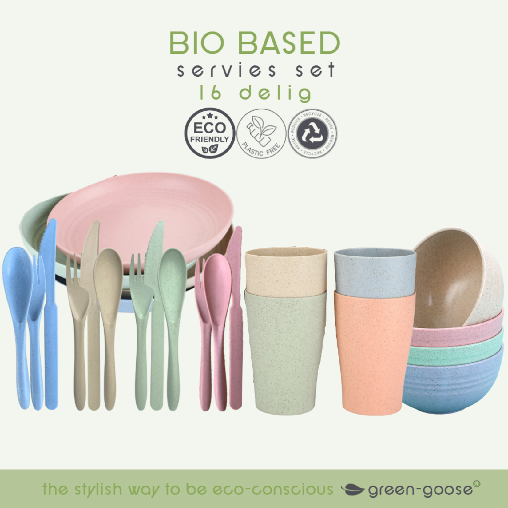 Green-goose green-goose Bio-based Picknick Set