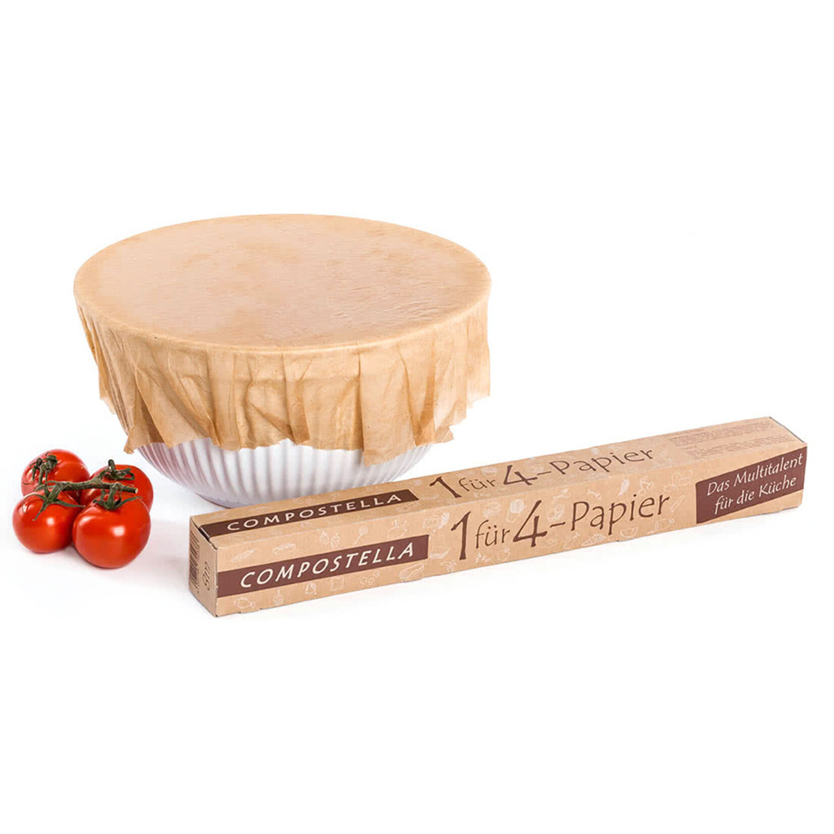 Compostella 4-in-1 Keukenfolie en Bakpapier - 8m x 38cm