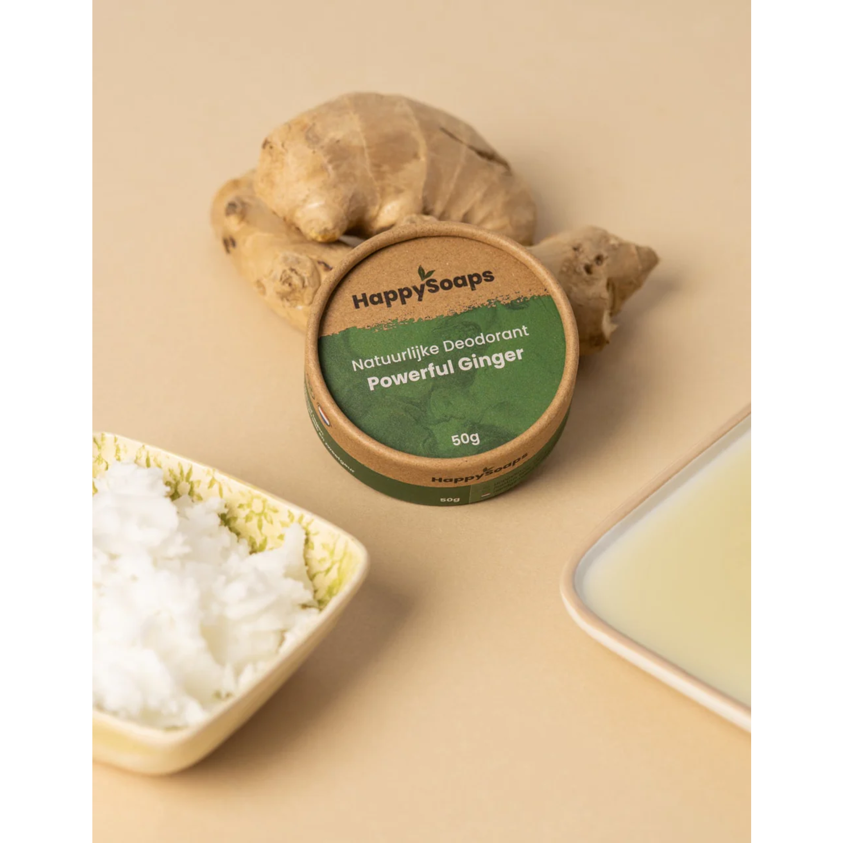 HappySoaps Natuurlijke Deodorant - Powerful Ginger