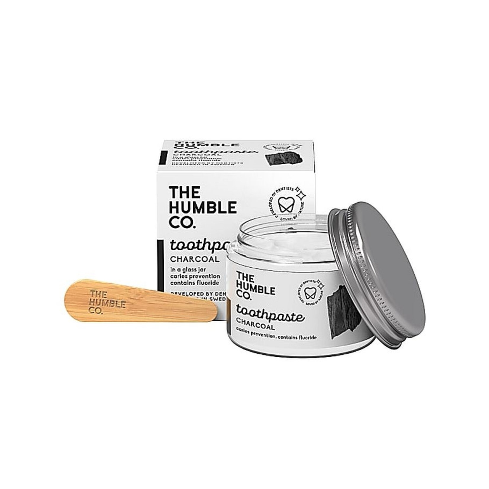 The Humble Co. The Humble CO - Tandpasta Zero Waste - Charcoal ( houtskool) met fluor - 50ml