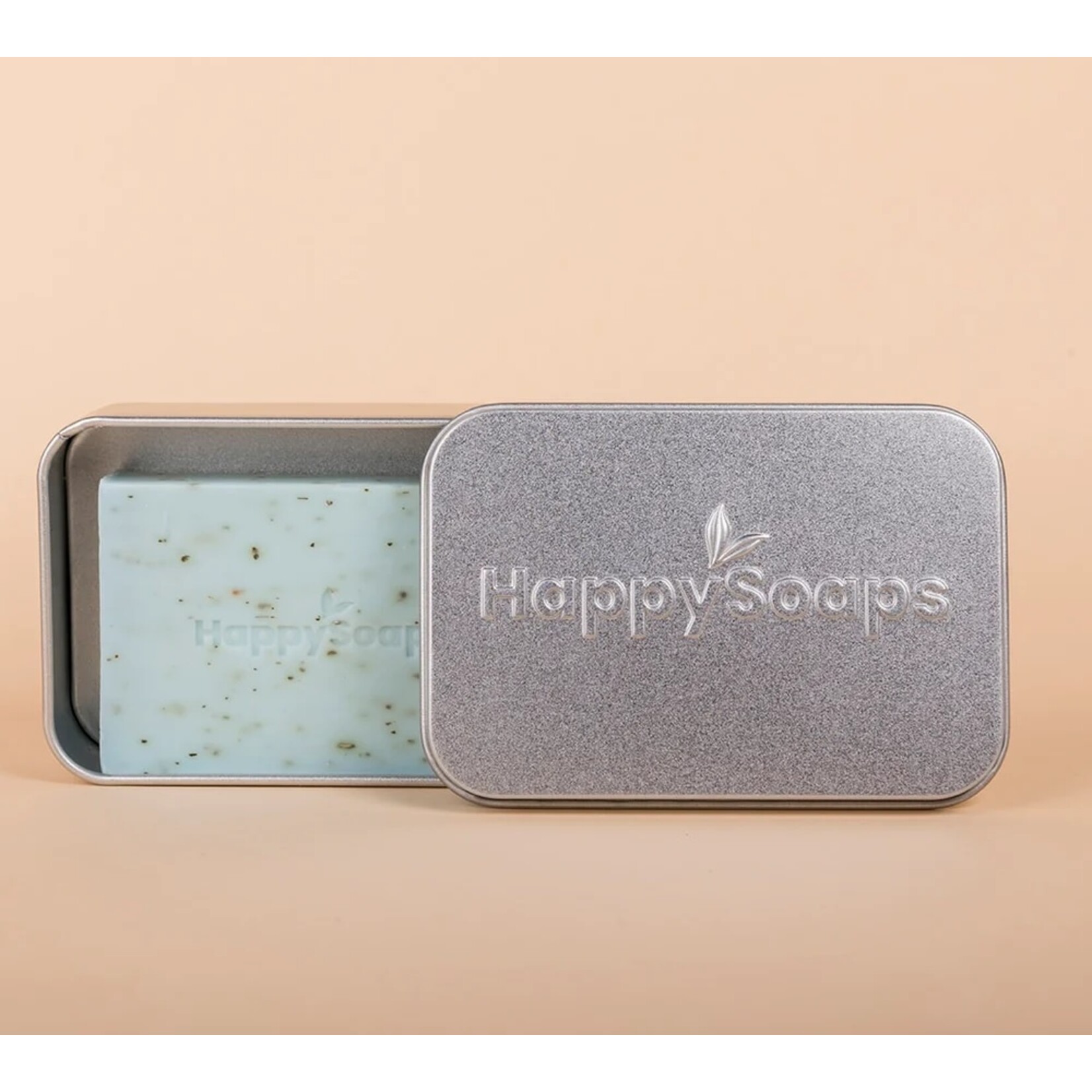 HappySoaps Bewaar- en reisblikje HappySoaps rechthoekig