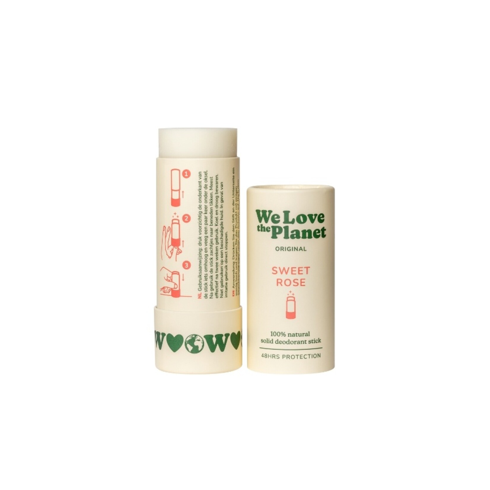 We Love The Planet Natuurlijke deodorant stick - Sweet Rose - We Love The Planet - 40 gram