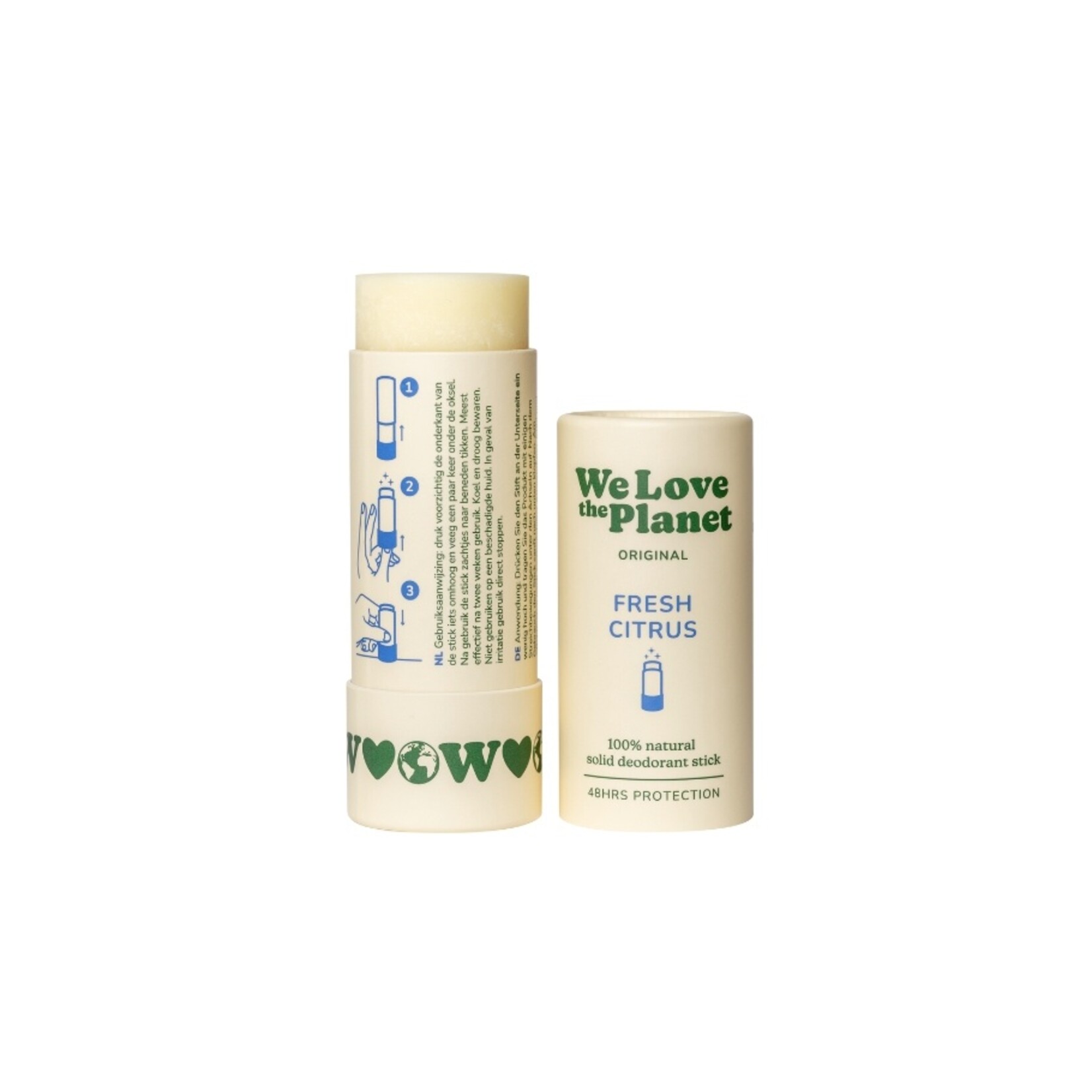 We Love The Planet Natuurlijke deodorant stick - Fresh Citrus - We Love The Planet - 40 gram