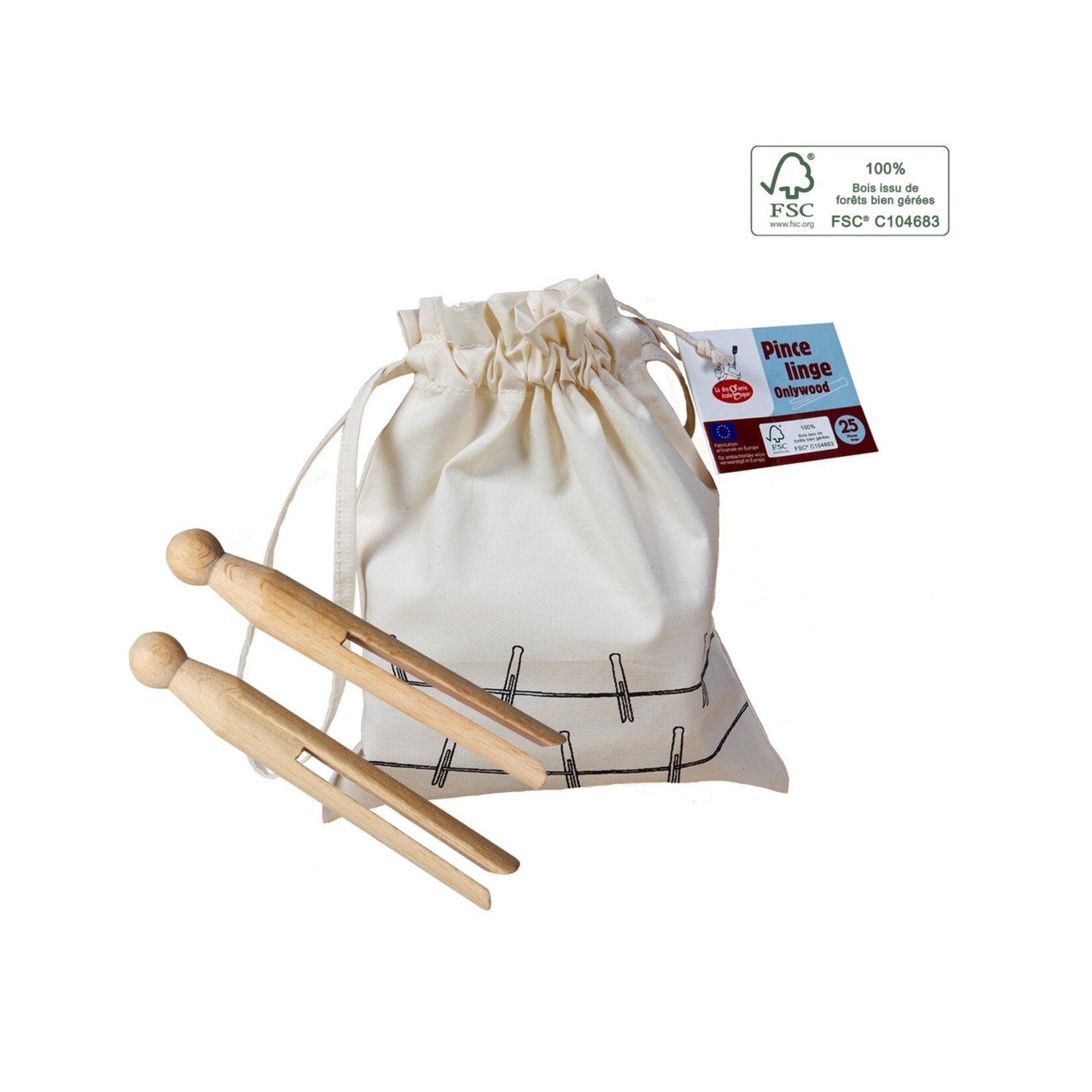 La droguerie Ecologique Wasknijper pin op je neus