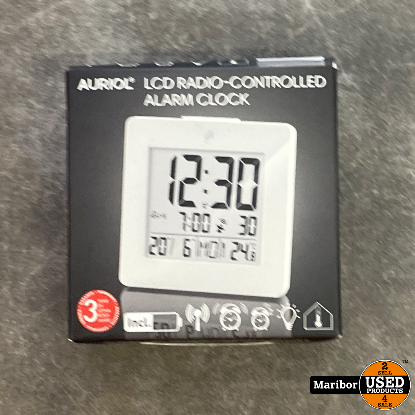 AURIOL LCD RADIO ALARM CLOCK Used Products Maribor