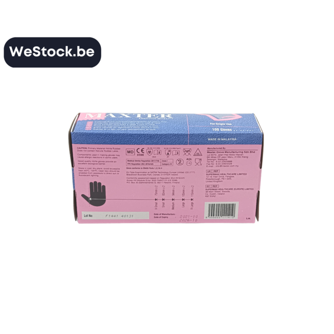 [Maxter] Handschoenen | Nitril | 100 Handschoenen | Maat XL