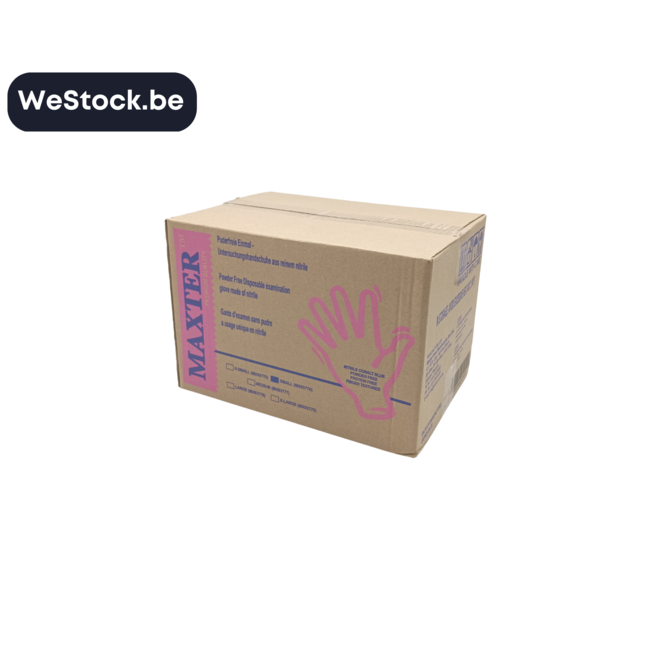 [Maxter] Gants | Nitrile | 100 Gants | Taille S