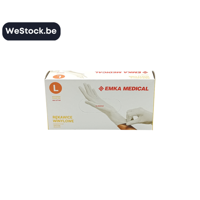 [Emka Medical] Gants | Vinyle  | 100 Gants | Taille L