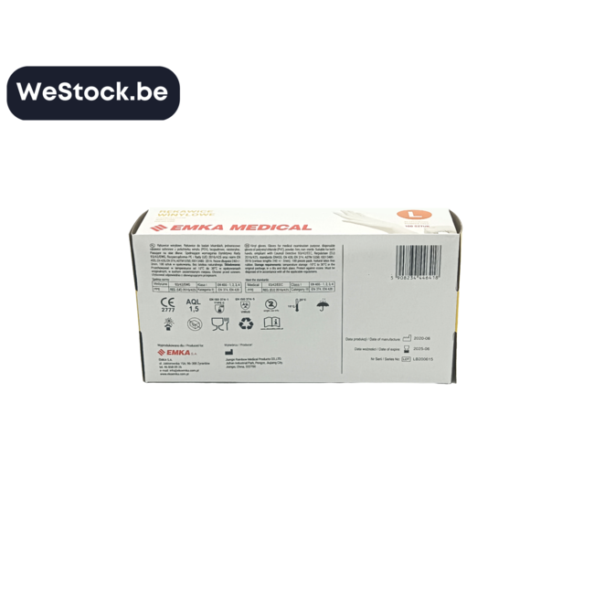 [Emka Medical] Handschoenen | Vinyl | 100 Handschoenen | Maat L